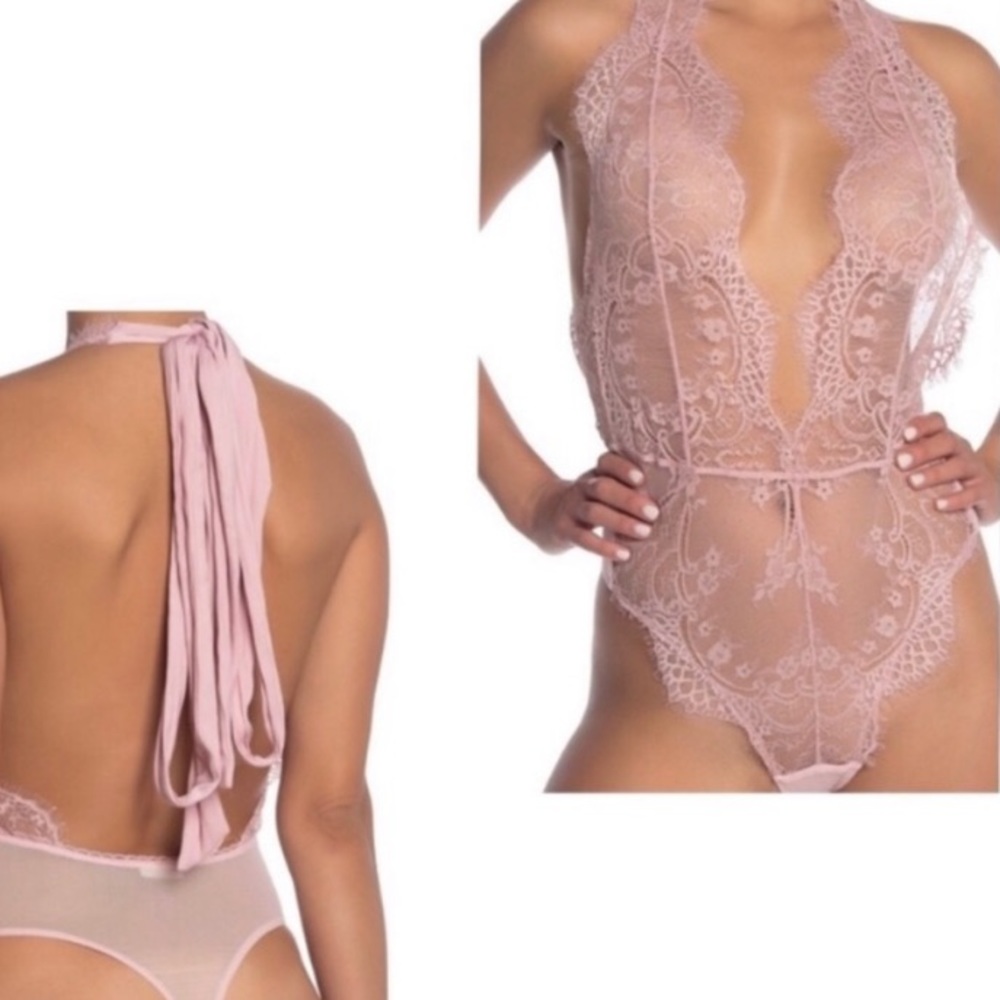 New Free People Showoff Lace Bodysuit